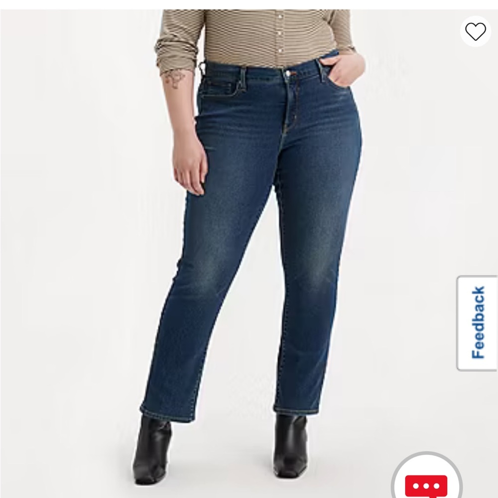 Signature by Levi Strauss mid-rise Straight Leg  in plus size. NWT. Retail 69.50